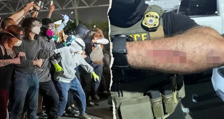Man Faces Charges for Allegedly Biting ICE Agents at Newark Protest