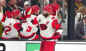 Jordan Staal's two-goal night lifts Hurricanes past Golden Knights, evening Stanley Cup Final series