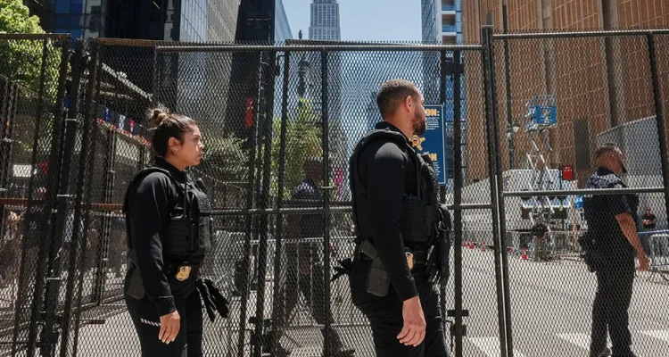 Secret Service, TSA, and NYPD Fortify Madison Square Garden for Trump's NBA Finals Appearance