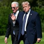 Trump arrives in France amid Iran deal progress and looming trade disputes at G7