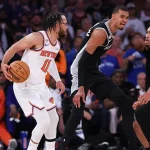 Victor Wembanyama puts hand on Jalen Brunson's head, pushes him down as refs look the other way in Game 3