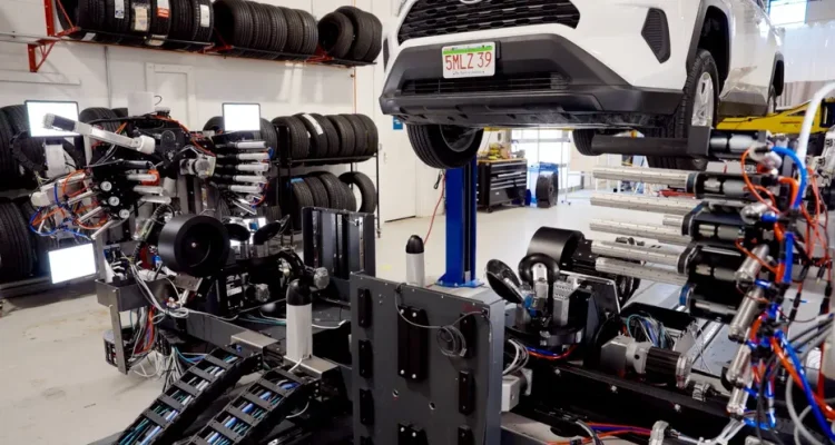 AI Robot for Tire Changes and Balancing
