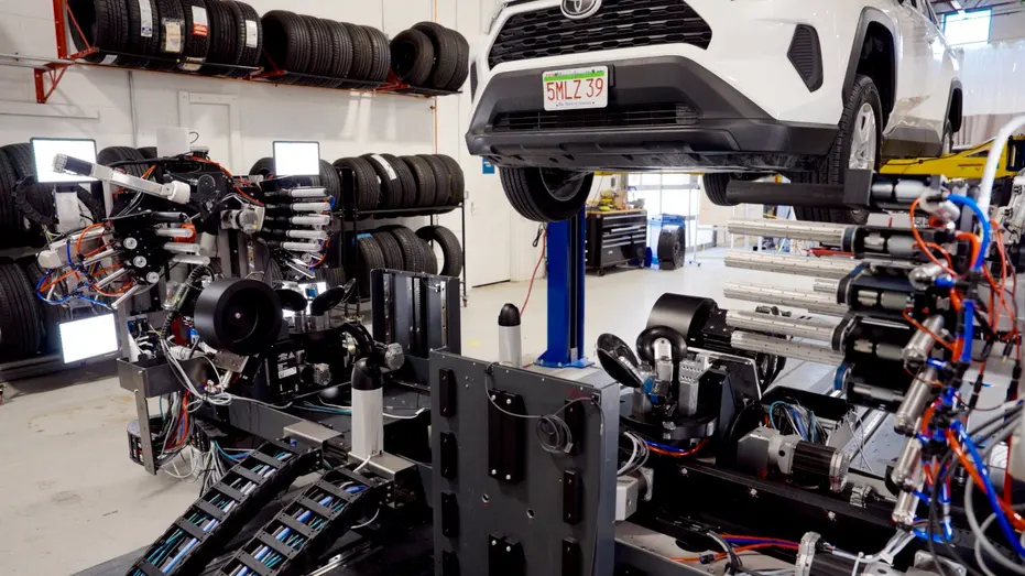 AI Robot for Tire Changes and Balancing