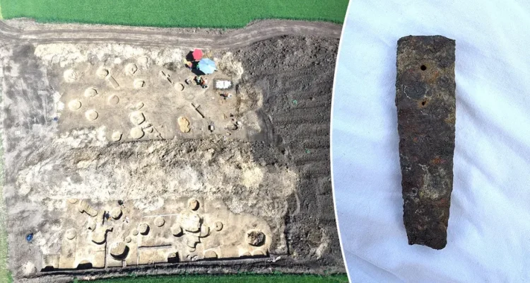 Archaeologists uncover massive ancient site during rail project, including rare Roman find