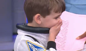 Artemis Crew Delights Young Future Astronaut with Thoughtful Gift