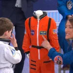Artemis II Crew Gifts Young Aspiring Astronaut a New Spacesuit