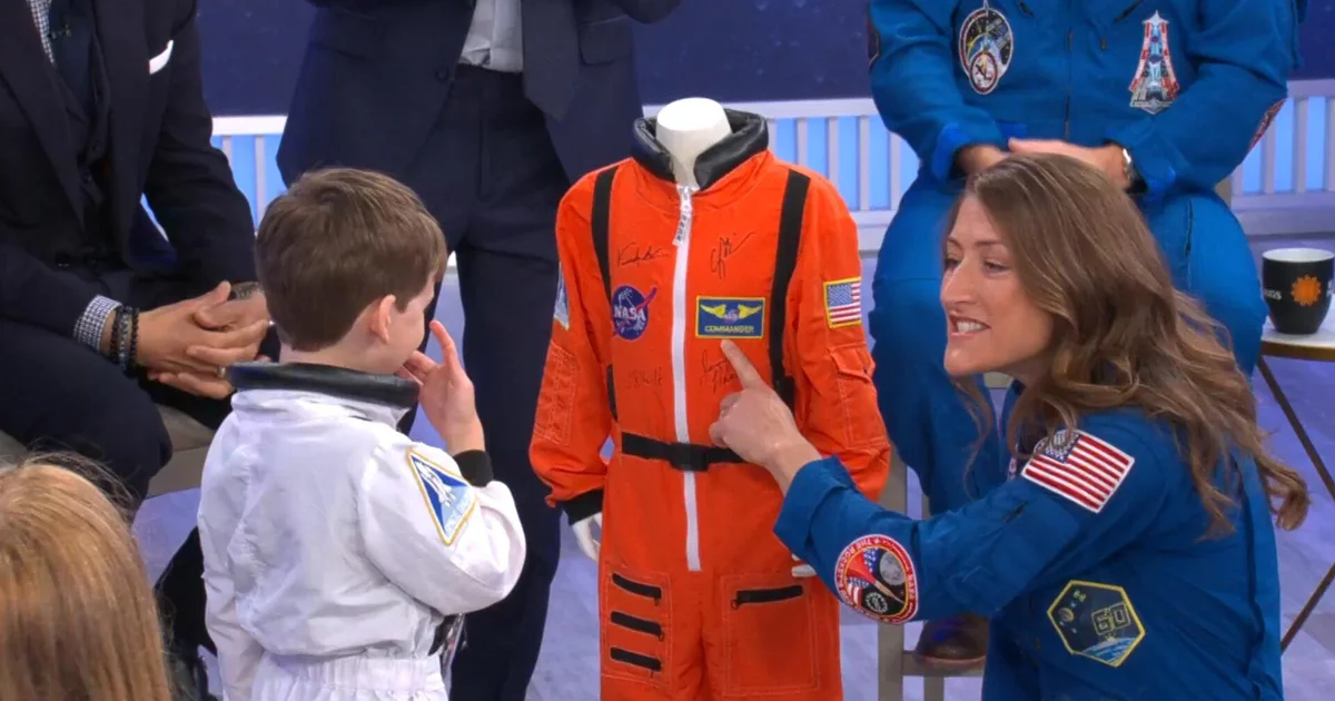 Artemis II Crew Gifts Young Aspiring Astronaut a New Spacesuit