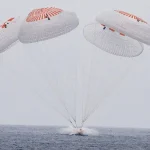Astronauts return to Earth after ISS mission aiding stranded crew