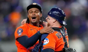 Astros' Alimber Santa Makes MLB History in No-Hitter Debut