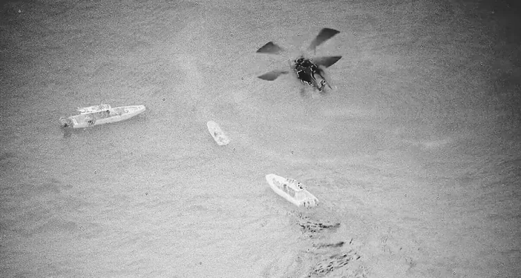 Black Hawk Helicopter Aids Seizure of Large Cocaine Shipment Near Puerto Rico