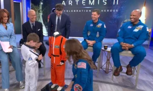 Boy, 5, Receives Special Gift; Artemis Astronauts Discuss Space Burps