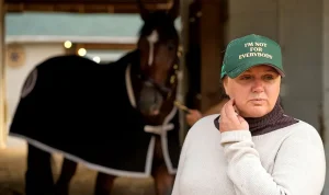 Cherie DeVaux Defends Preakness Decision, Citing Horse's Welfare