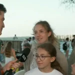 Crowds gather for Artemis II launch