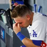 Dodgers Catcher Hits Himself With Bat After Strikeout