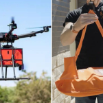 Drone delivers two pizzas quickly