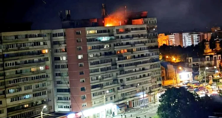 Drone Strikes Apartment Building in NATO Member Romania Near Ukraine