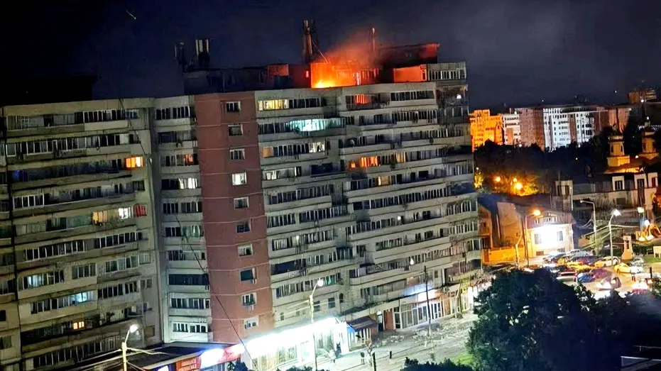 Drone Strikes Apartment Building in NATO Member Romania Near Ukraine