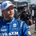 Felix Rosenqvist's IndyCar Goes Airborne in Road Course Crash
