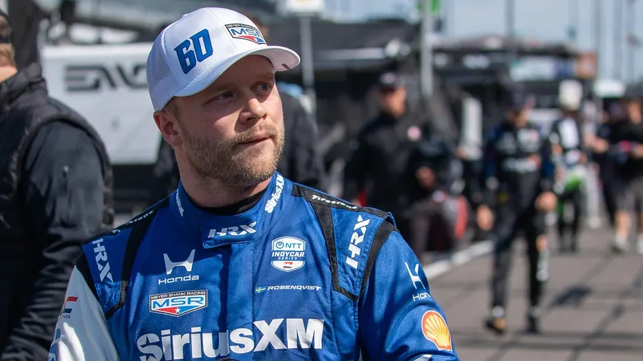 Felix Rosenqvist's IndyCar Goes Airborne in Road Course Crash