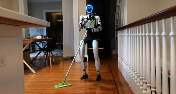 Humanoid Robot Cleans First American Apartment