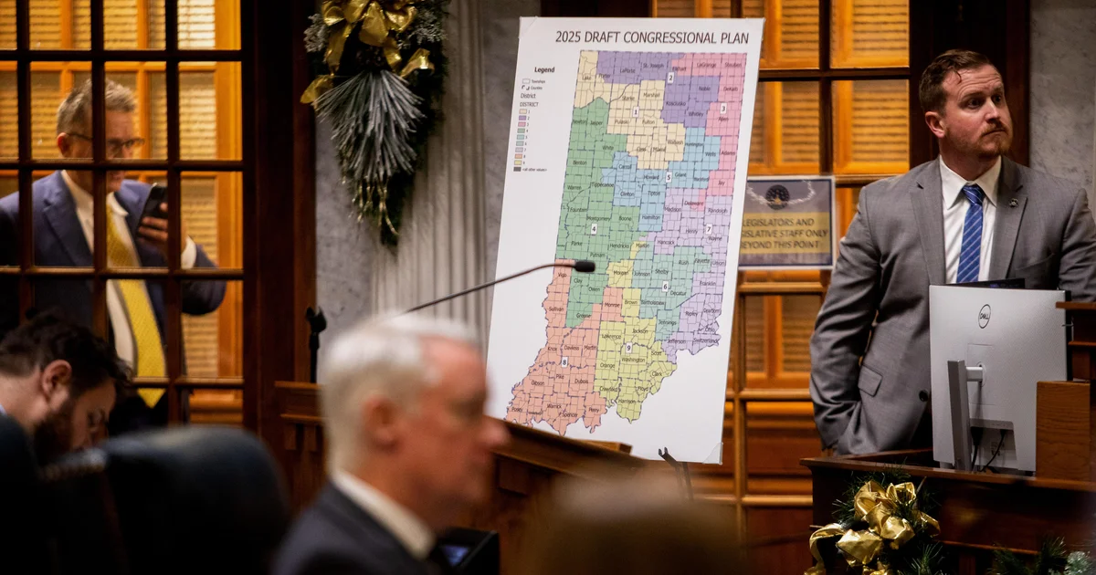 Indiana Senate to Vote on GOP Congressional Map, Future Uncertain