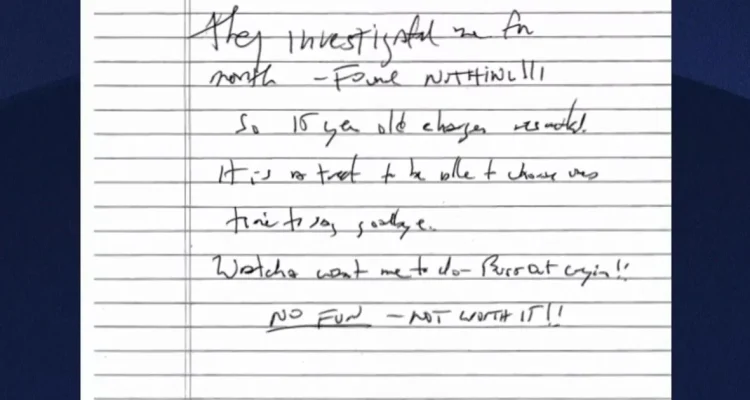 Judge releases possible Jeffrey Epstein suicide note