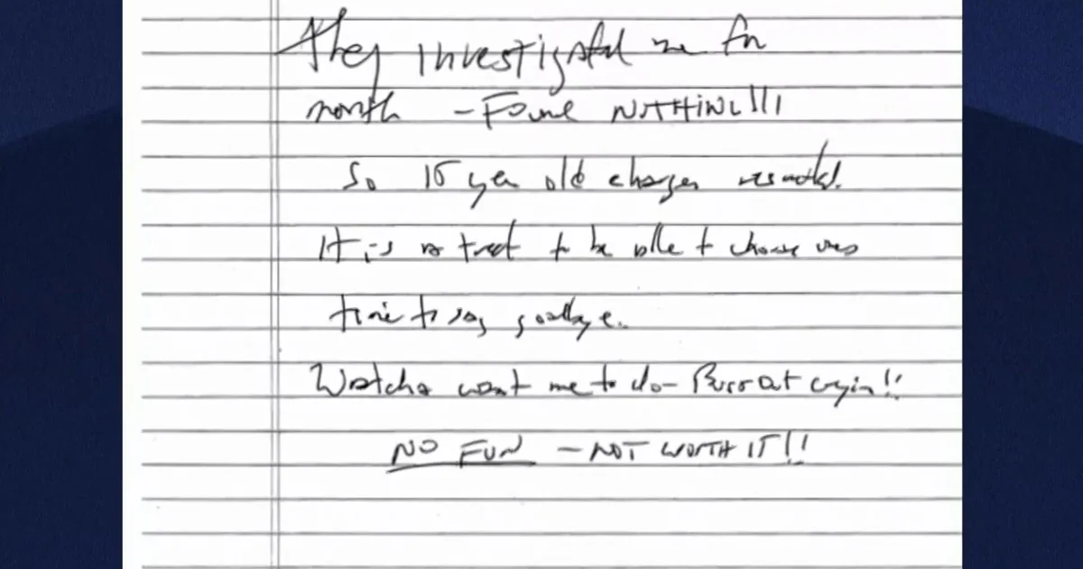 Judge releases possible Jeffrey Epstein suicide note