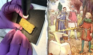 Man Discovers Ancient Gold Sword While Hiking