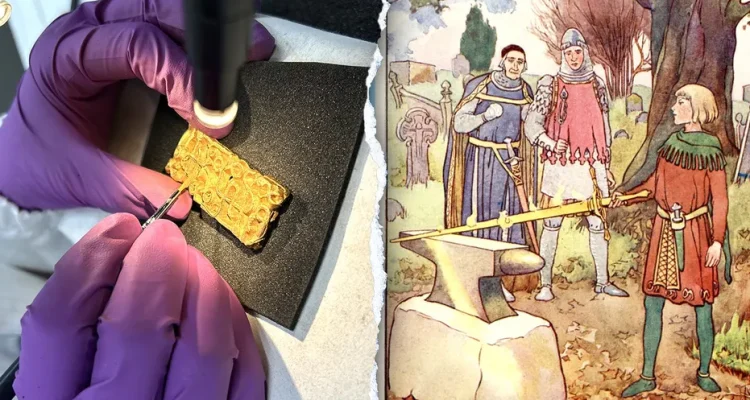 Man Discovers Ancient Gold Sword While Hiking