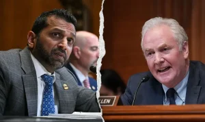 Patel and Van Hollen Clash Over Remarks in Senate Debate