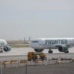 Pedestrian struck by Frontier plane departing Denver