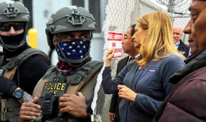 protester-threatens-violence-day-after-governor-praises-peaceful-demonstration-71978 Protester Threatens Violence Day After Governor Praises Peaceful Demonstration