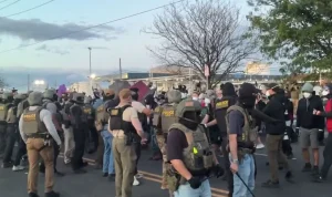 Protesters Confront Federal Agents at New Jersey Detention Center