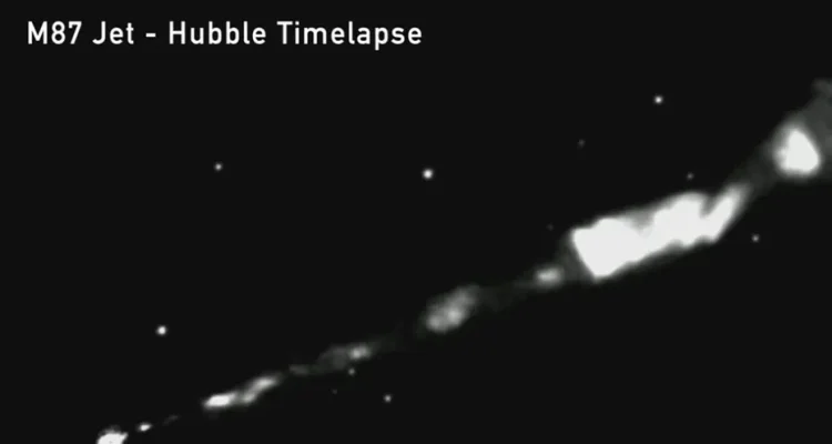 Researchers identify origin of black hole's 3,000-light-year jet with advanced telescope array
