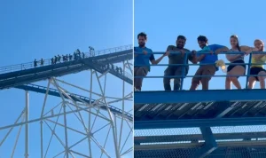 Six Flags Guests Stranded High Above Ground After Power Outage