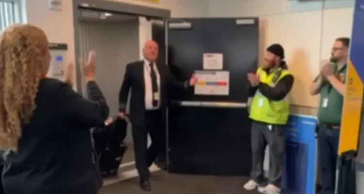Spirit Airlines pilot's surprise retirement party on Southwest flight