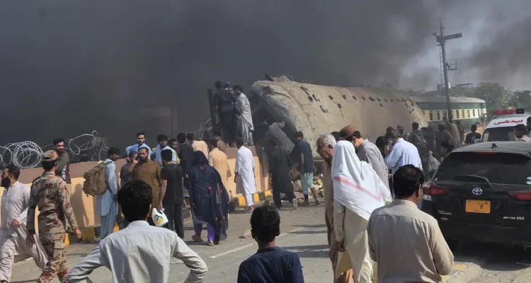 Suicide bombing on Pakistan train route kills at least 23
