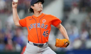 three-houston-astros-pitchers-combine-for-no-hitter-in-shutout-win-over-texas-ra-85847 Three Houston Astros pitchers combine for no-hitter in shutout win over Texas Rangers