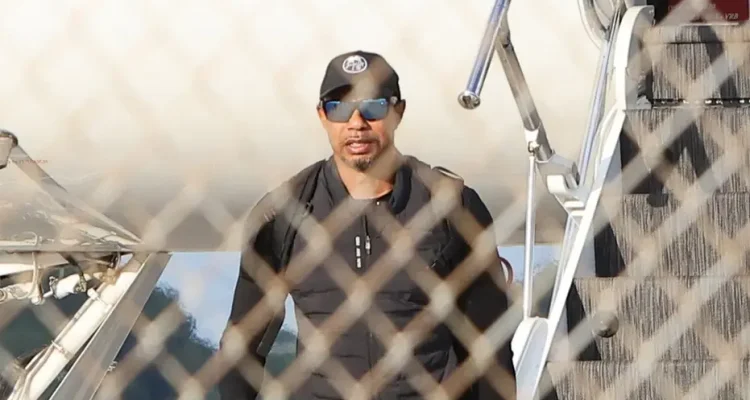 Tiger Woods Seen Disembarking Private Jet After Swiss Treatment Following DUI Arrest