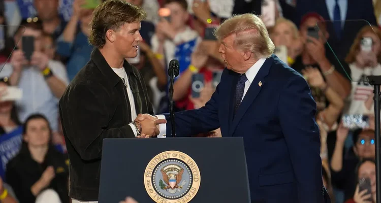 Trump backs Giants QB Jaxson Dart after rally appearance backlash, says 'He's also loved more'