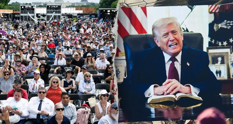 Trump Leads Prayer Rally on National Mall
