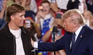 Trump Praises Giants' Jaxson Dart, Questions if QB Was 'Male Model