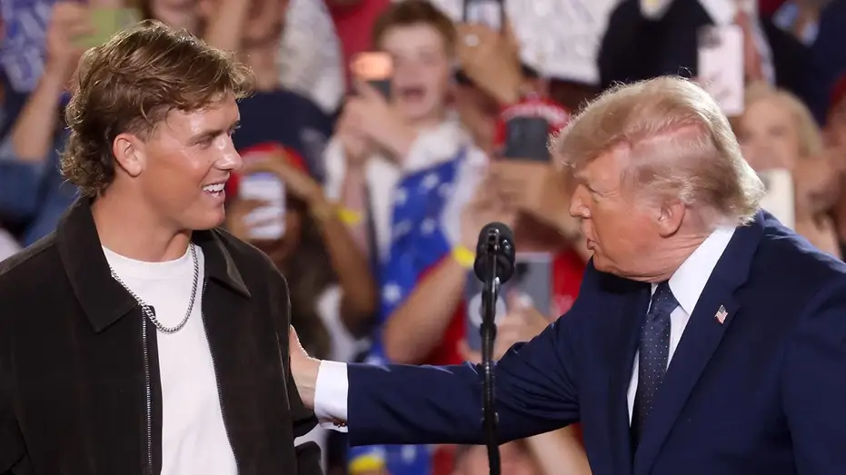 Trump Praises Giants' Jaxson Dart, Questions if QB Was 'Male Model