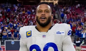 aaron-donald-could-end-retirement-to-join-rams-defense-former-teammate-claims-42061 Aaron Donald Could End Retirement to Join Rams' Defense, Former Teammate Claims
