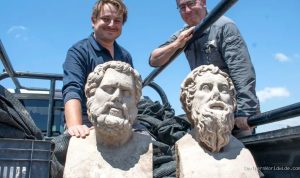Archaeologists in Israel Find 1,700-Year-Old Roman-Era Statues Buried Face Down