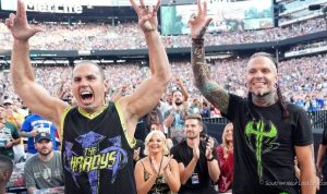 Jeff Hardy's Wild Ladder Dive Leads The Hardys to TNA Tag Title Victory