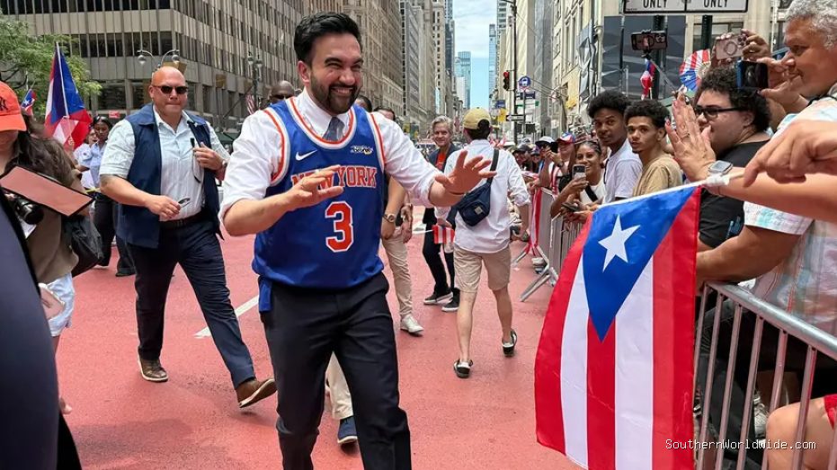 Mamdani Celebrates Puerto Rican Day Parade with Knicks Champion Jose Alvarado