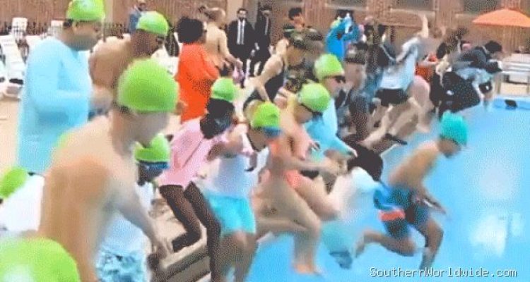 Mamdani's Pool Dive Marred by Political Fight with GOP Gubernatorial Hopeful
