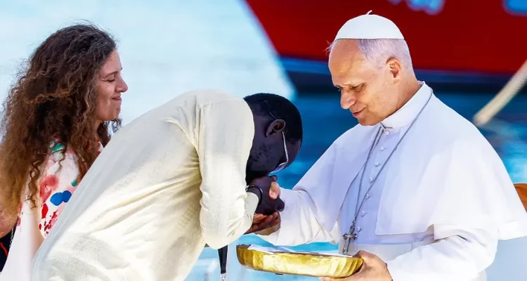 Pope Leo visits popular European migrant entry point after criticizing immigration policies