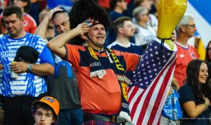 Scottish Fans Celebrate Historic World Cup Victory, American Style